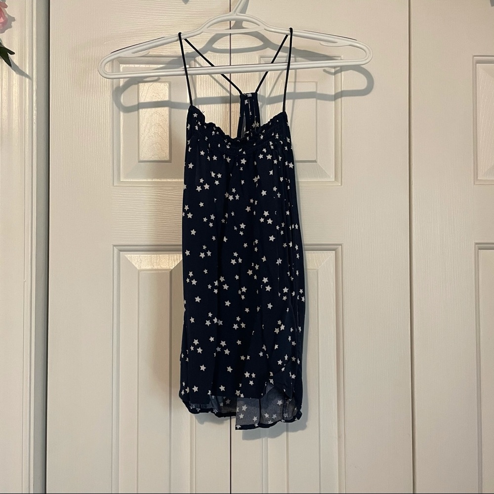 Star Printed Halter Top